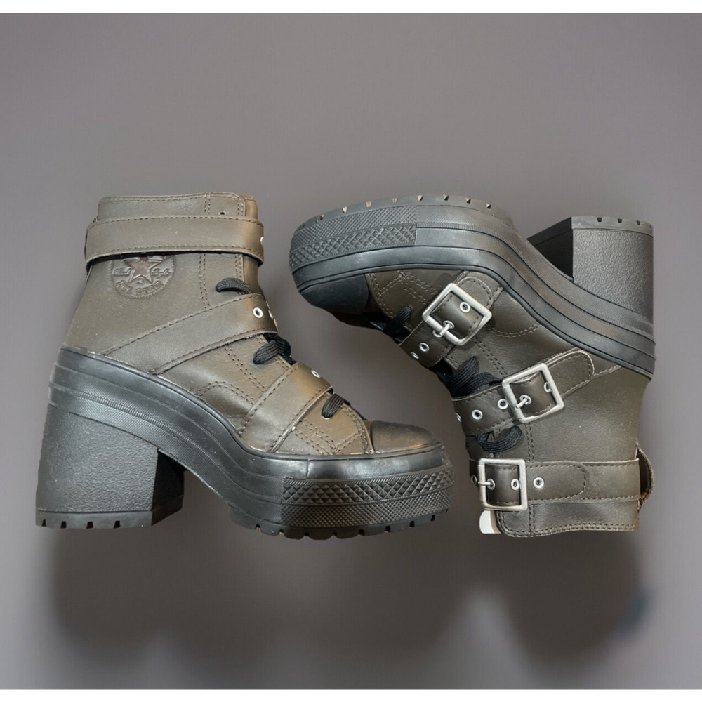 Converse Women Chuck 70 De‎ Luxe Heel High Top Platform A12209C Fresh Brew (7.5)